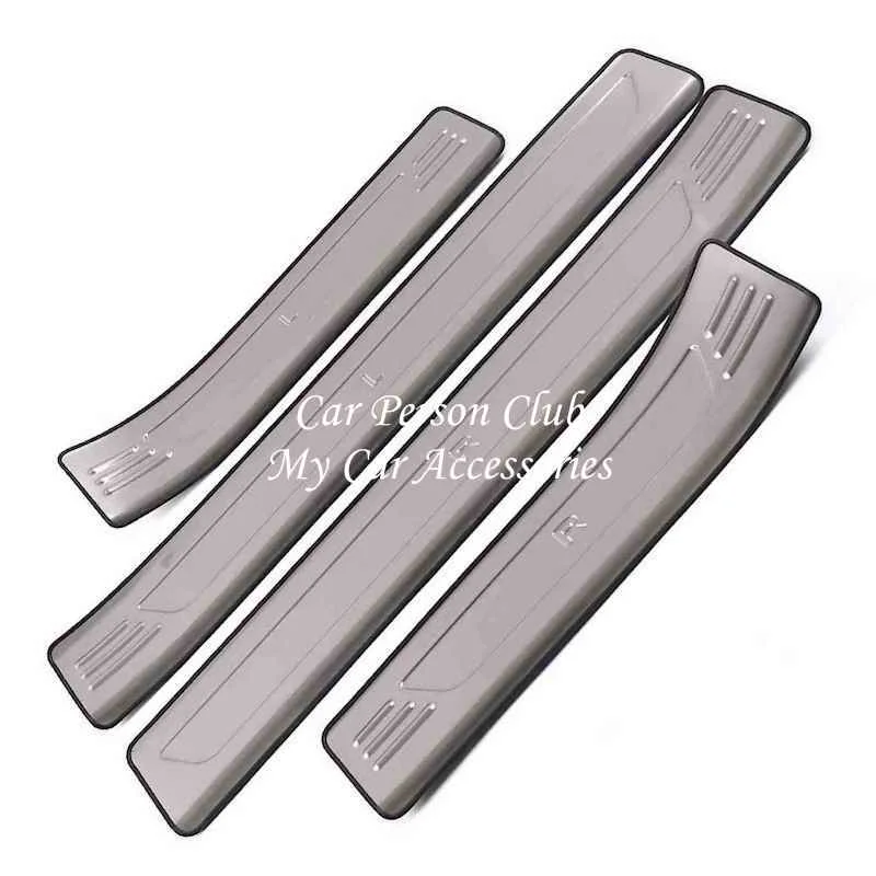 For Mitsubishi Eclipse Cross 2018-2021 Door Sill Scuff Plate Pedal Guard Protector Trims Stainless Steel Sticker Car Accessories