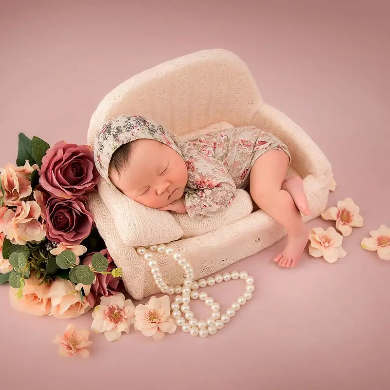 Bumbo bebê 4 pçs/set newborn fotografia adereços bebê posando sofá travesseiro conjunto cadeira decoração do bebê sofá cadeira sillon inflável