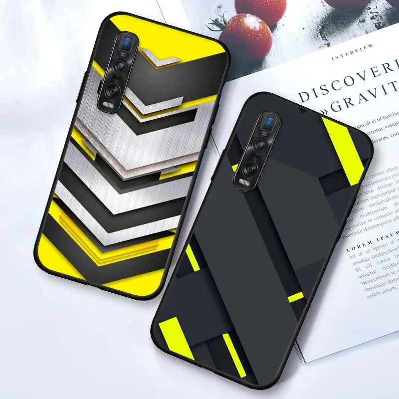 Car Carbon fibre For OPPO F19 F5 F19 F11 K5 K3 R15 R9S F9 F7 K9 Find X3 X2 R17 Lite Neo Pro Plus 5G Black Phone Case