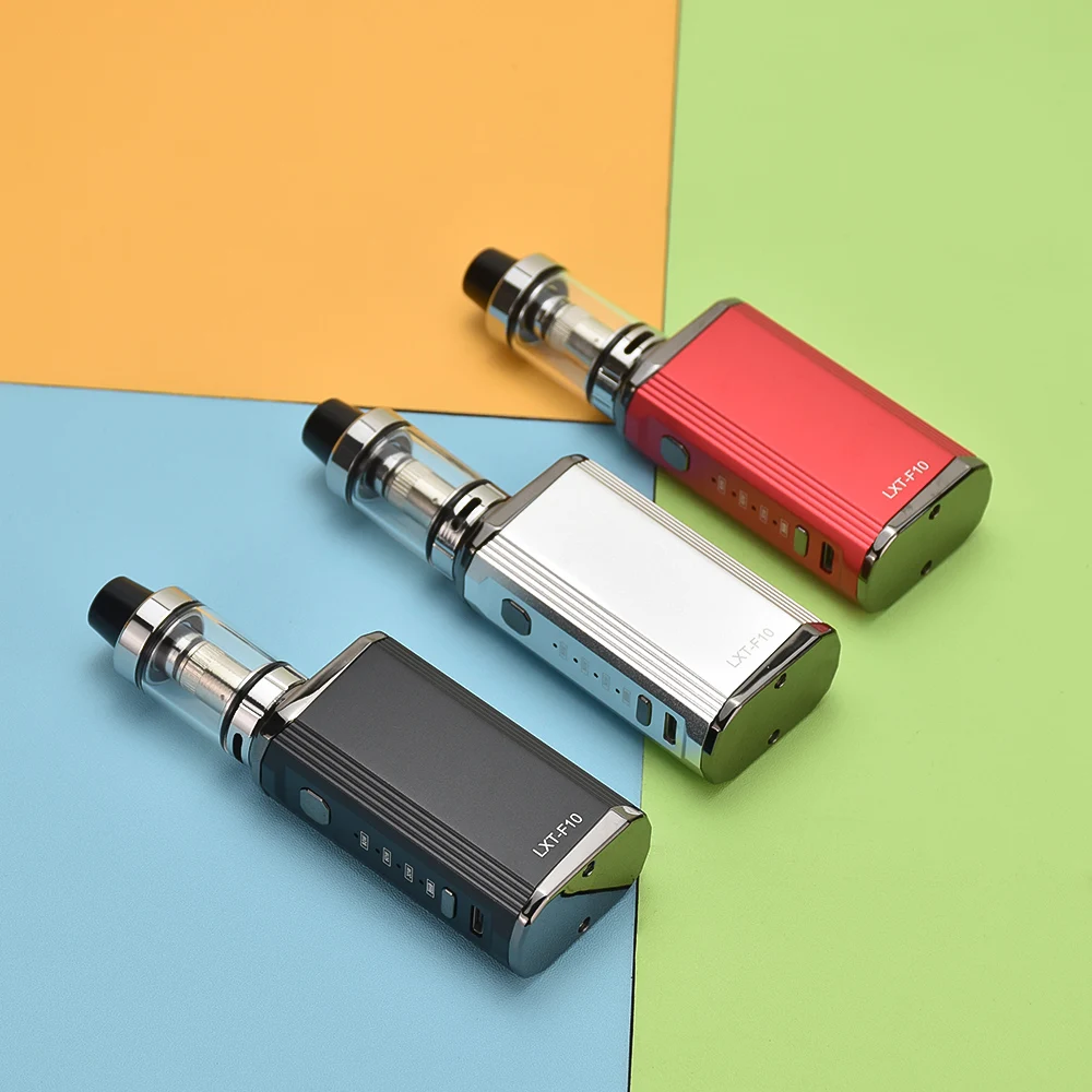 80W Vape kit Electronic Cigarettes Vaporizer Mech Box Mod 1800mah Vaping Starter Kits 510 Thread  Metal 80w mini mods