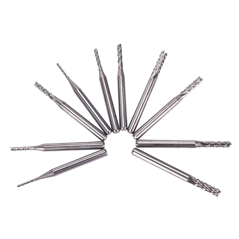 10pcs 3.175mm End Mill 1.5