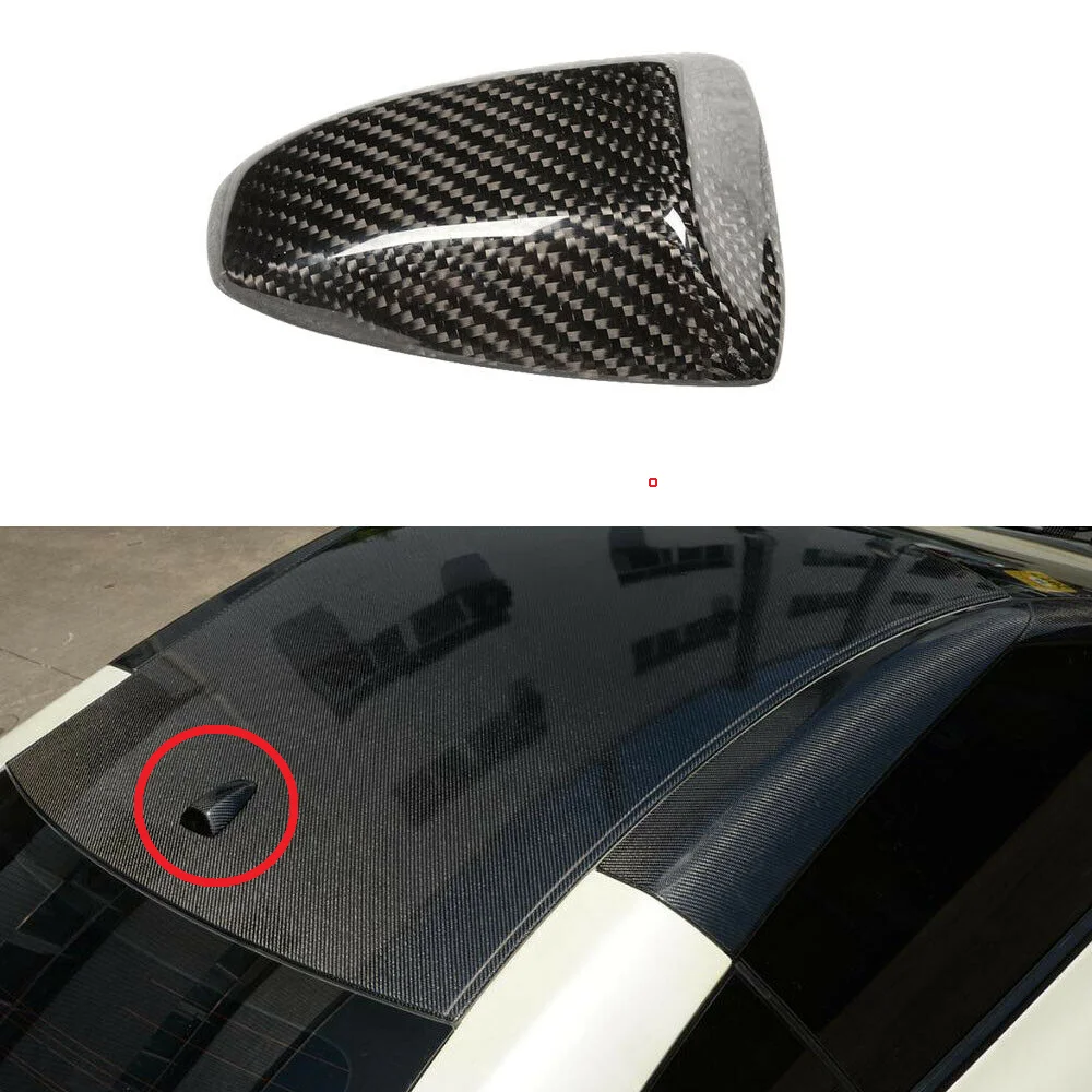 Real Carbon Fiber Car Roof Antenna Aerial Trims Cover Fit For Nissan R35 Gtr GT-R 2009-2015