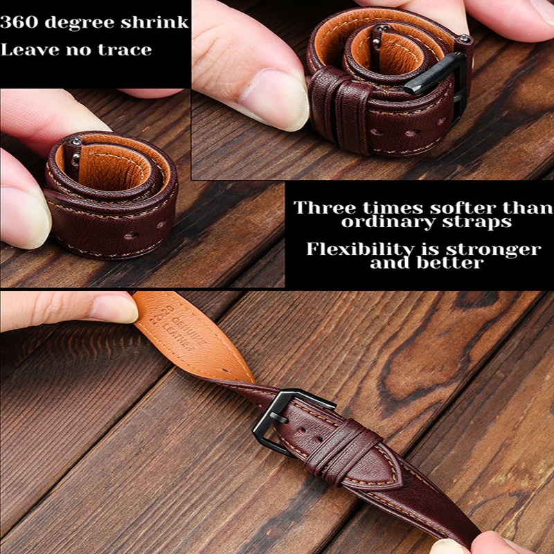 Hight Quality Watch Band Quick Release Soft Genuine Leather Strap For Huawei GT2 Pro ECG 22mm 20mm Mens Smartwatch Accessories