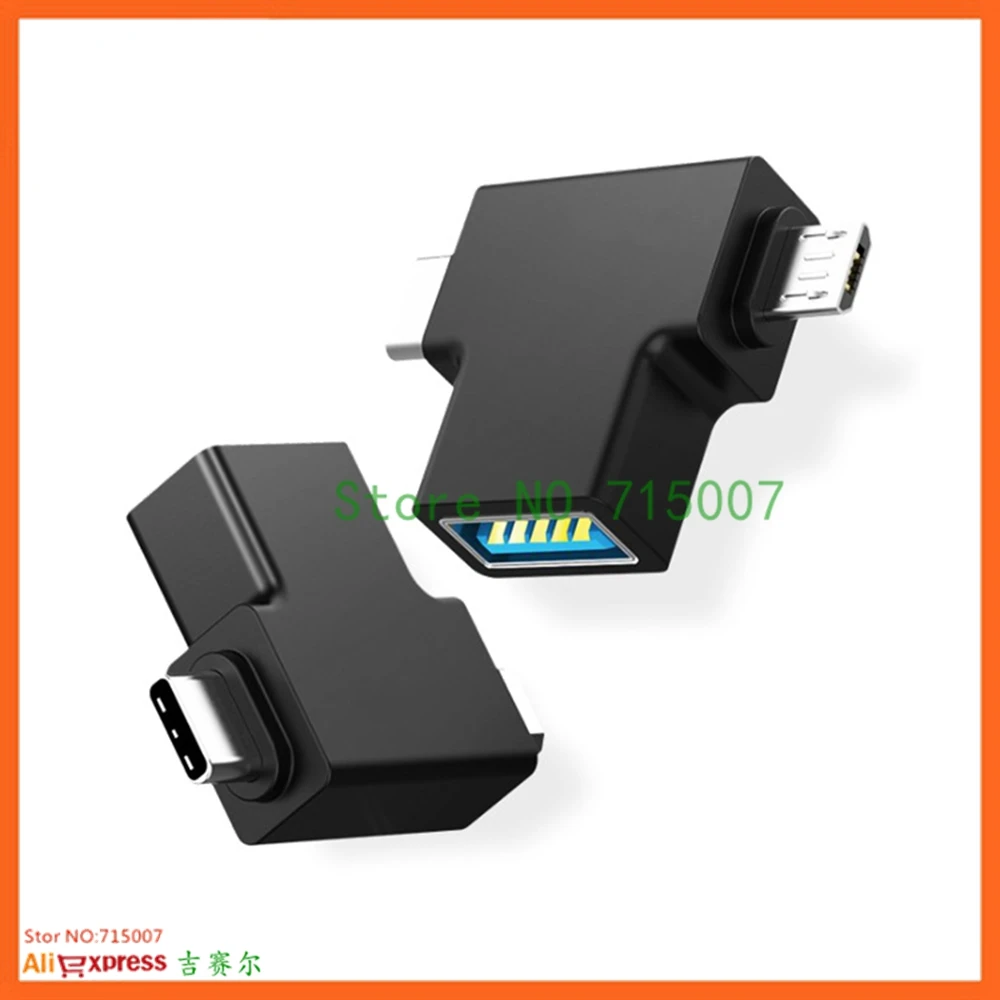 Type C USB Adapter USB 3.0 OTG Adapter Cable 2 in 1 Micro USB OTG Converter for  One Plus Nexus 6P All in one new