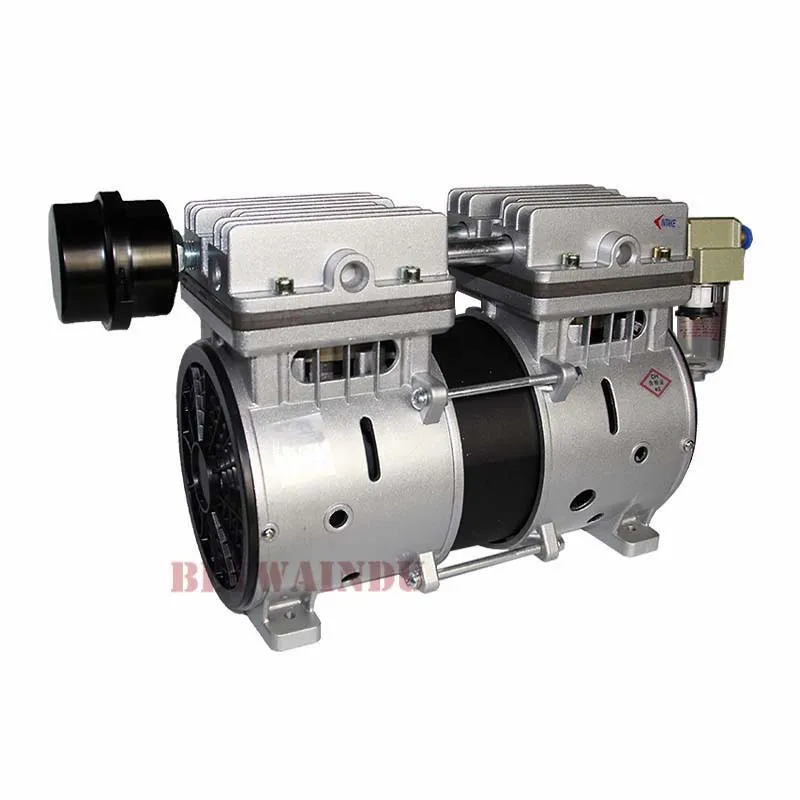 550W Oil Free Air Compressor Head For Industrial Laboratory 12V/24V/110V/220V 120L/MIN Max Piston Pressure Air Pump