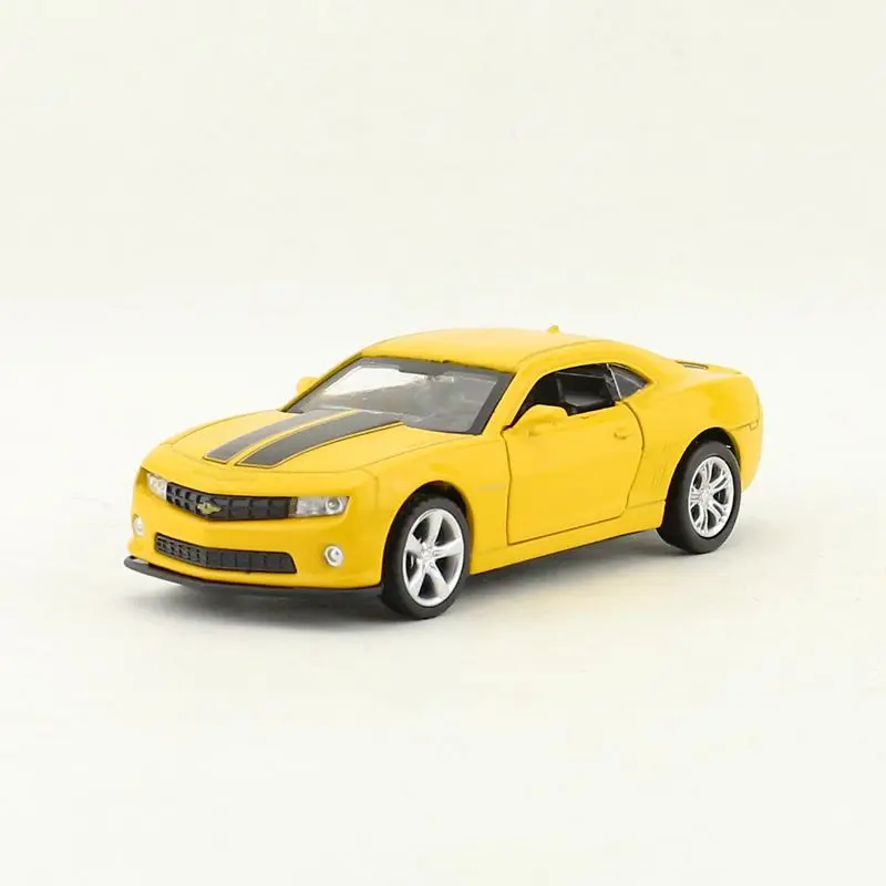 Diecast Metal Toy Model 1:43 Scale Chevrolet Camaro Racing Car Pull Back Doors Openable Educational Collection Gift Match Box