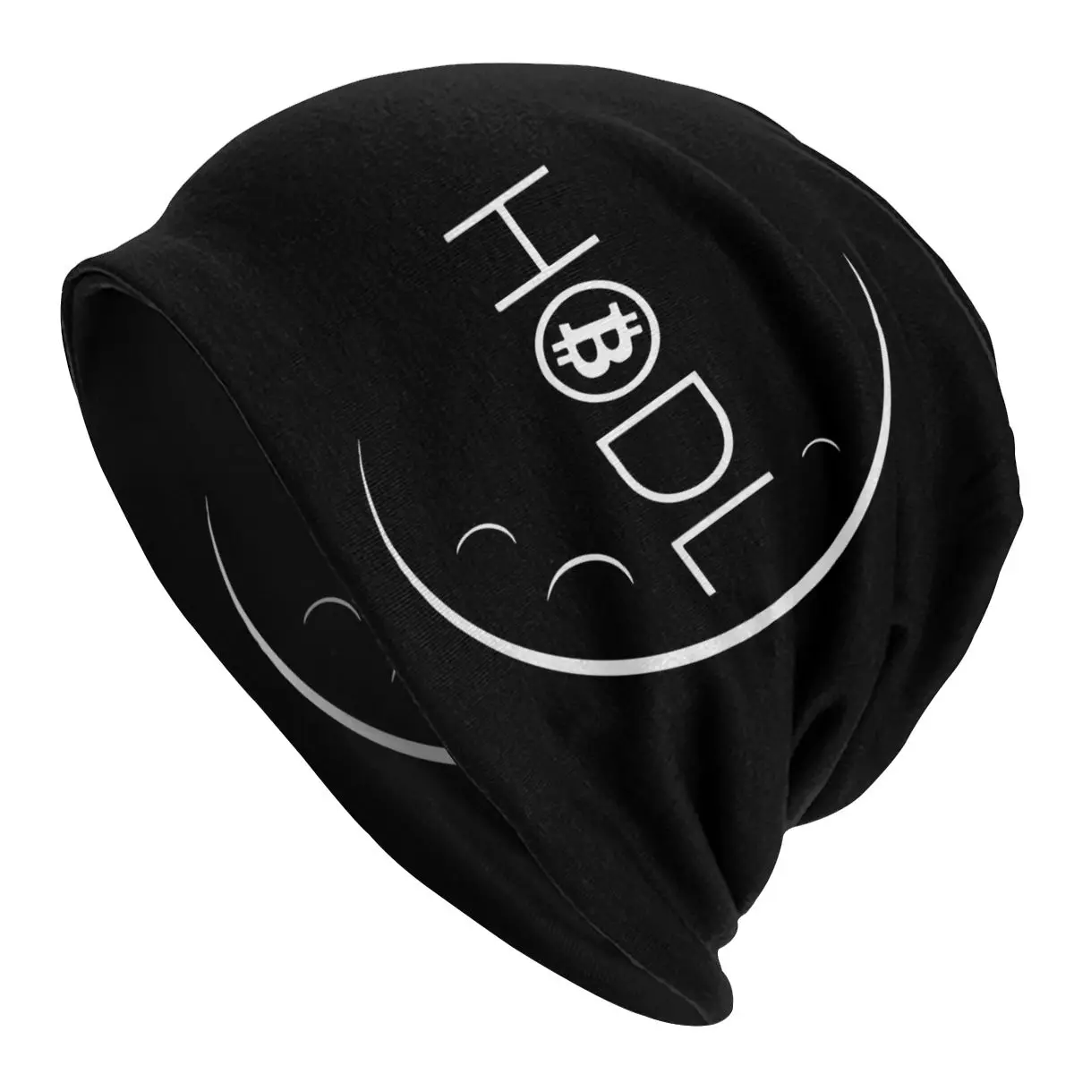 Bitcoin HODL Moon Crypto Coin to the Moon Caps Fashion Ski Skullies Beanies Hat Female Autumn Winter Head Wrap Bonnet Knit Hat