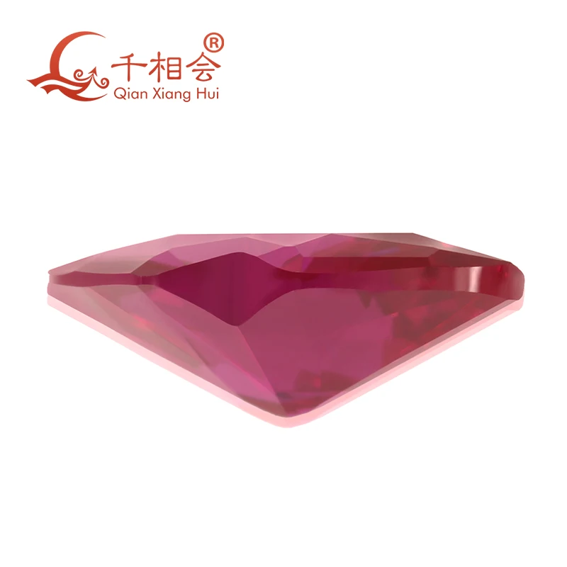 artificial ruby Attractive lips shape red color corundum loose stone for jewelry 4