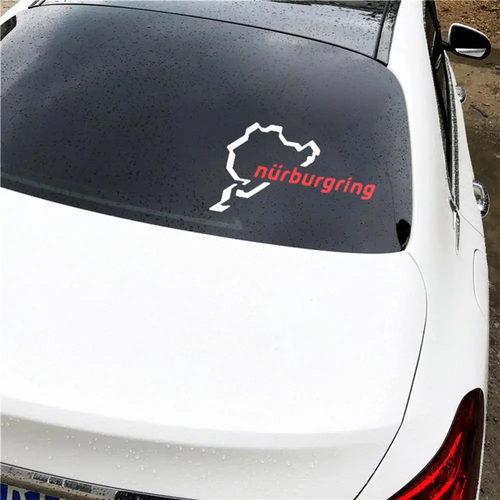 Nurburgring Car Auto Trunk Body Bumper Window Decoration Styling Decals Sticker For BMW Benz/ /Toyota/Hyundai