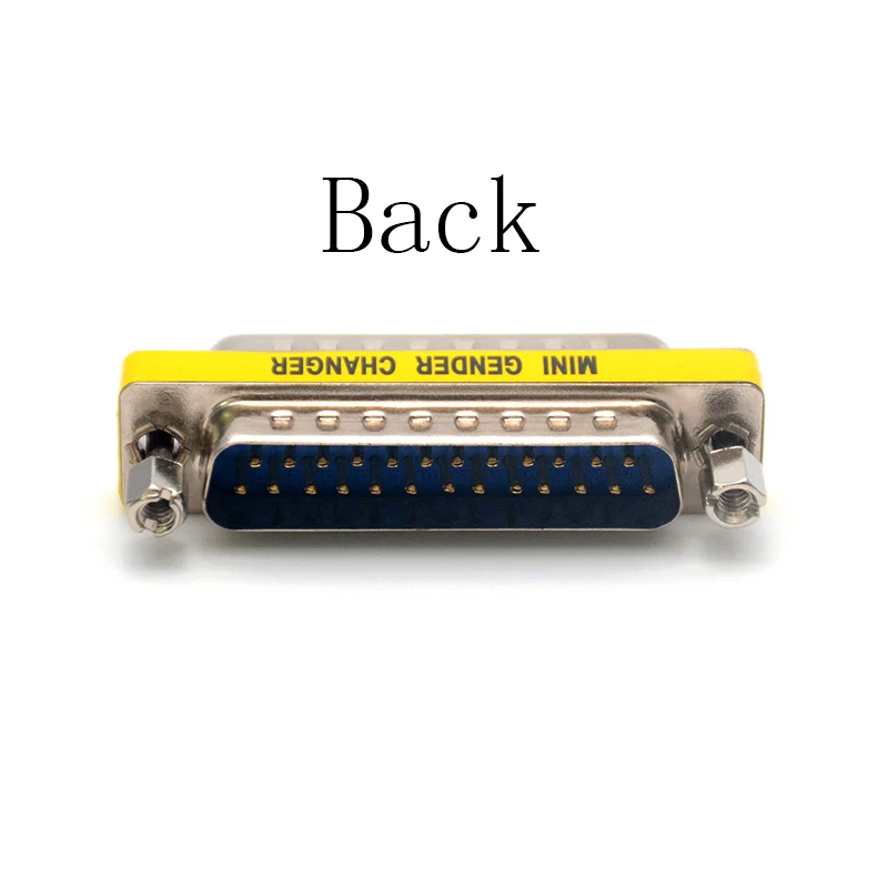 DB25 Mini Gender Changer 25 Pin Converter Adapter DB25 To DB25 Male To Male Parallel Port Printer Adapter