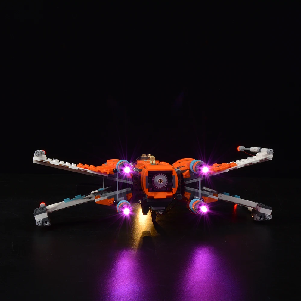 75273 Poe dameron의 X-Wing 파이터 완구 용 Led 라이트 키트 DIY 완구 세트 (빌딩 블록 포함되지 않음)