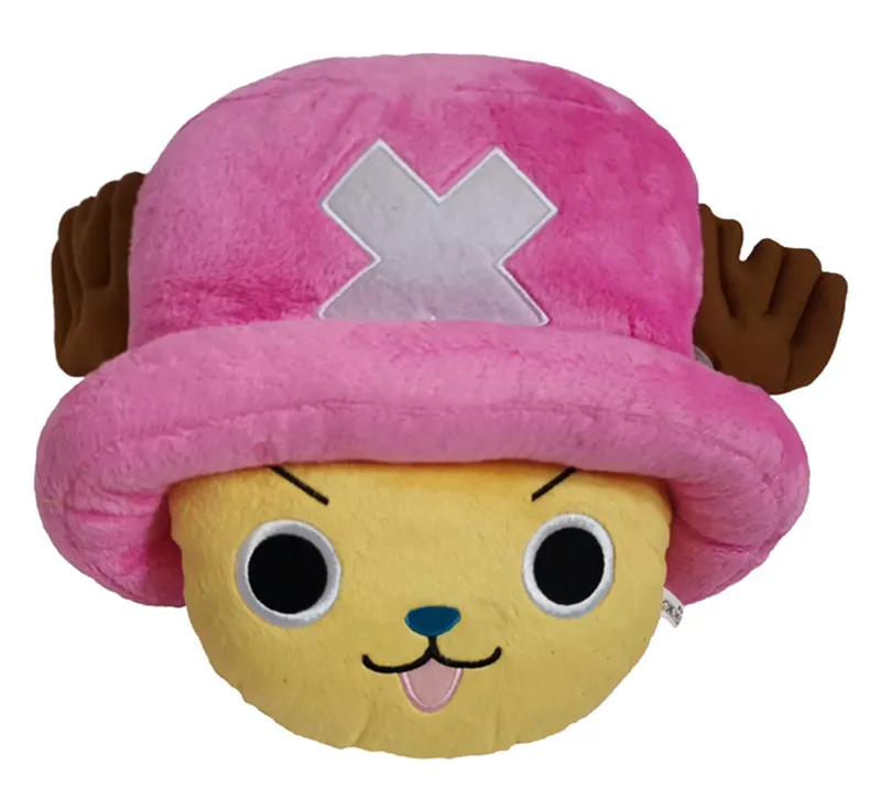 

New Kawaii Cute Anime One Piece Chopper Plush Pillow Cushion Kids Girls Boys Stuffed Toys For Children Gifts 30CM