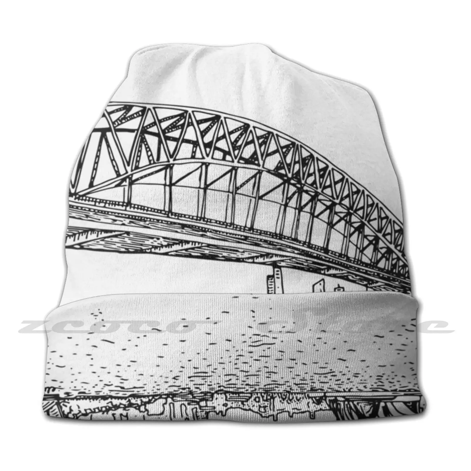 The Sydney Harbour Bridge And Opera House Adult Kids Knit Hat Hedging Cap Outdoor Sports Breathable Bridge Harbour Australia