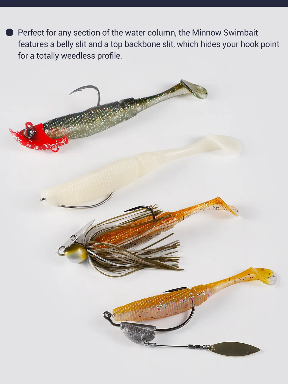Noeby Weicher Köder 17,5 cm 15 cm 10 cm Silikon Köder Big Shad Paddle Tail Drive Minnow Künstliche Wobbler Salzwasser Angelgerät – Detail 5