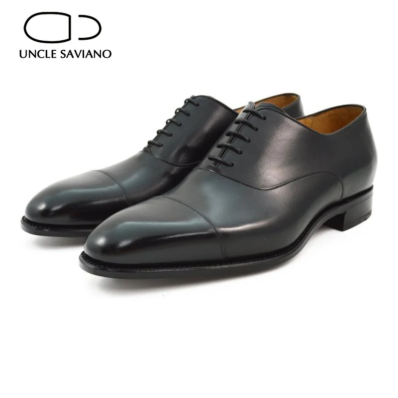 

Uncle Saviano Men Dress Shoes Oxford Shoes for Men Wedding Formal Style Man Shoe Business Designer Genuine Leather Men Shoes