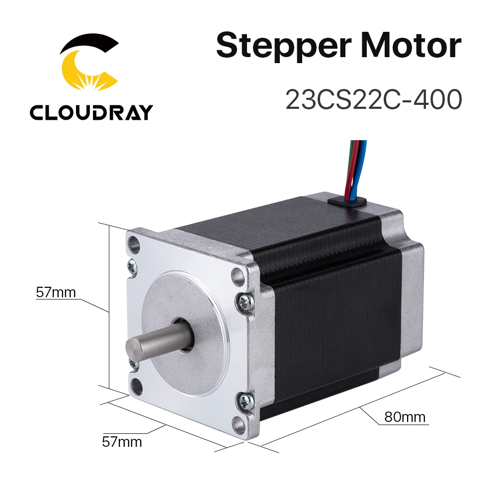 Nema 23 Stepper Motor Driver 57mm 2 Phase 220Ncm 4A Stepper Motor 4-lead  Cable for 3D printer CNC Laser Grind Foam Plasma Cut