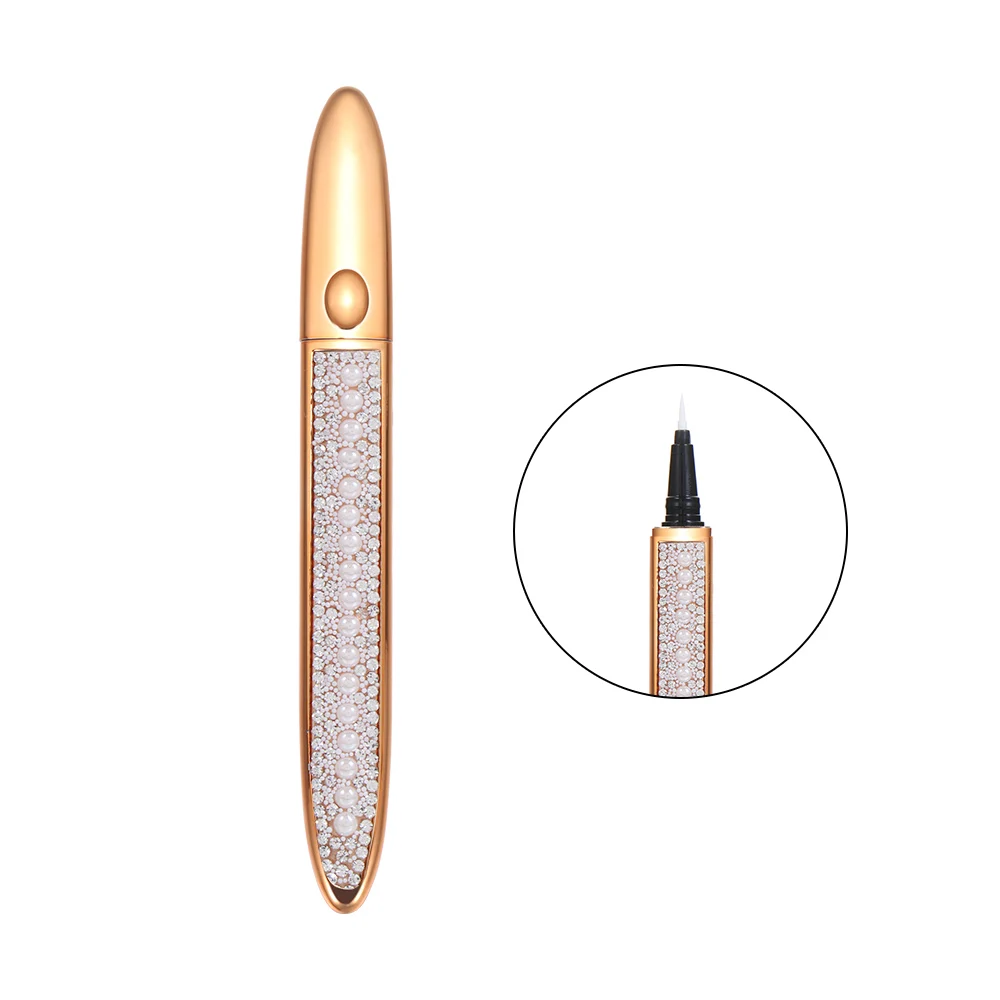 Eye Makeup Tool Fast Dry Waterproof Easy to use No Glue Magnetic Needed 2 in 1 Lash Glue Liner Pen Self-adhesive Magic Eyeliner