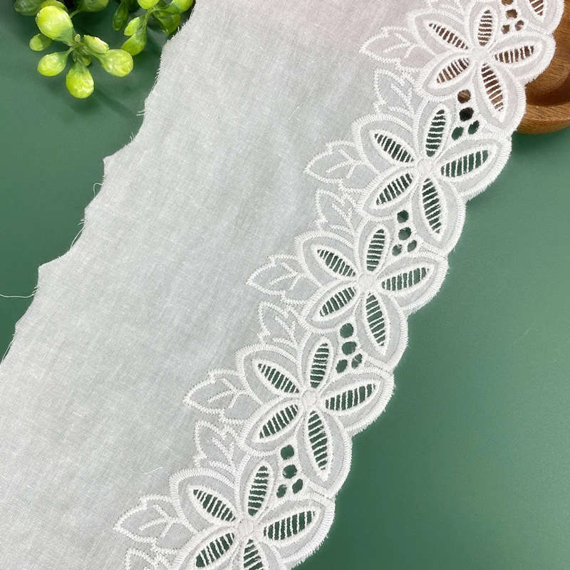 Giant cost-effective pure cotton three-dimensional embroidery water-soluble floral cotton cloth edge handmade diy accessories sk