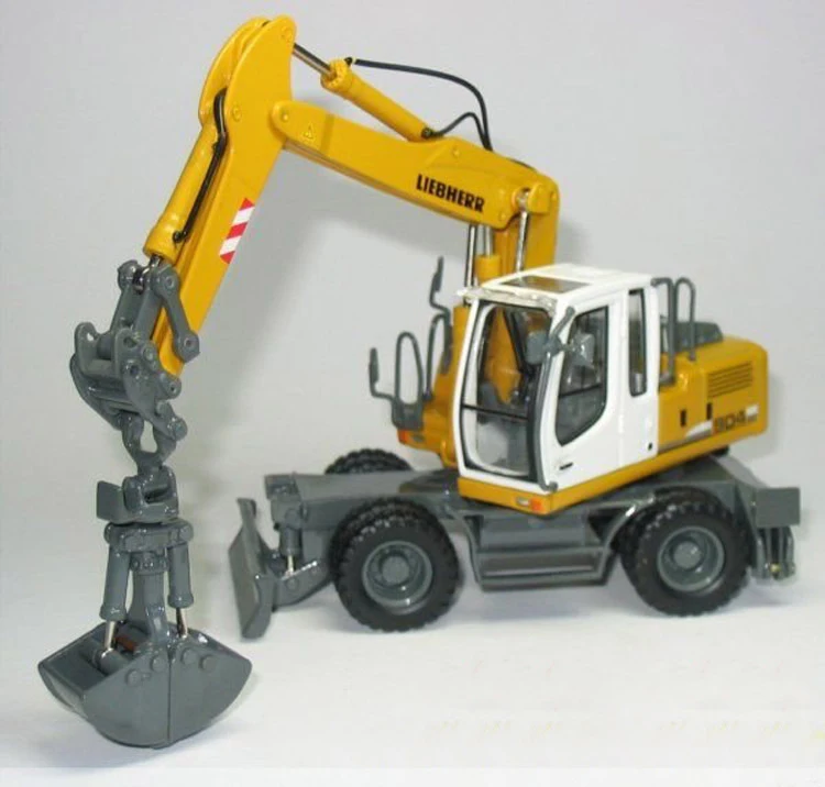 1:50 a904c multifunctional wheel type replaceable grab excavator model 58004