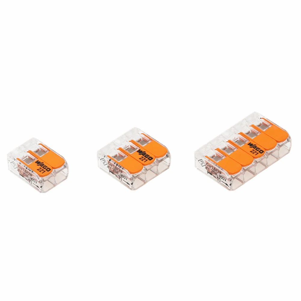 10pcs Germany original Multifunctional terminal universal compact wire connector 221-412 221-413 221-415 32A/450V