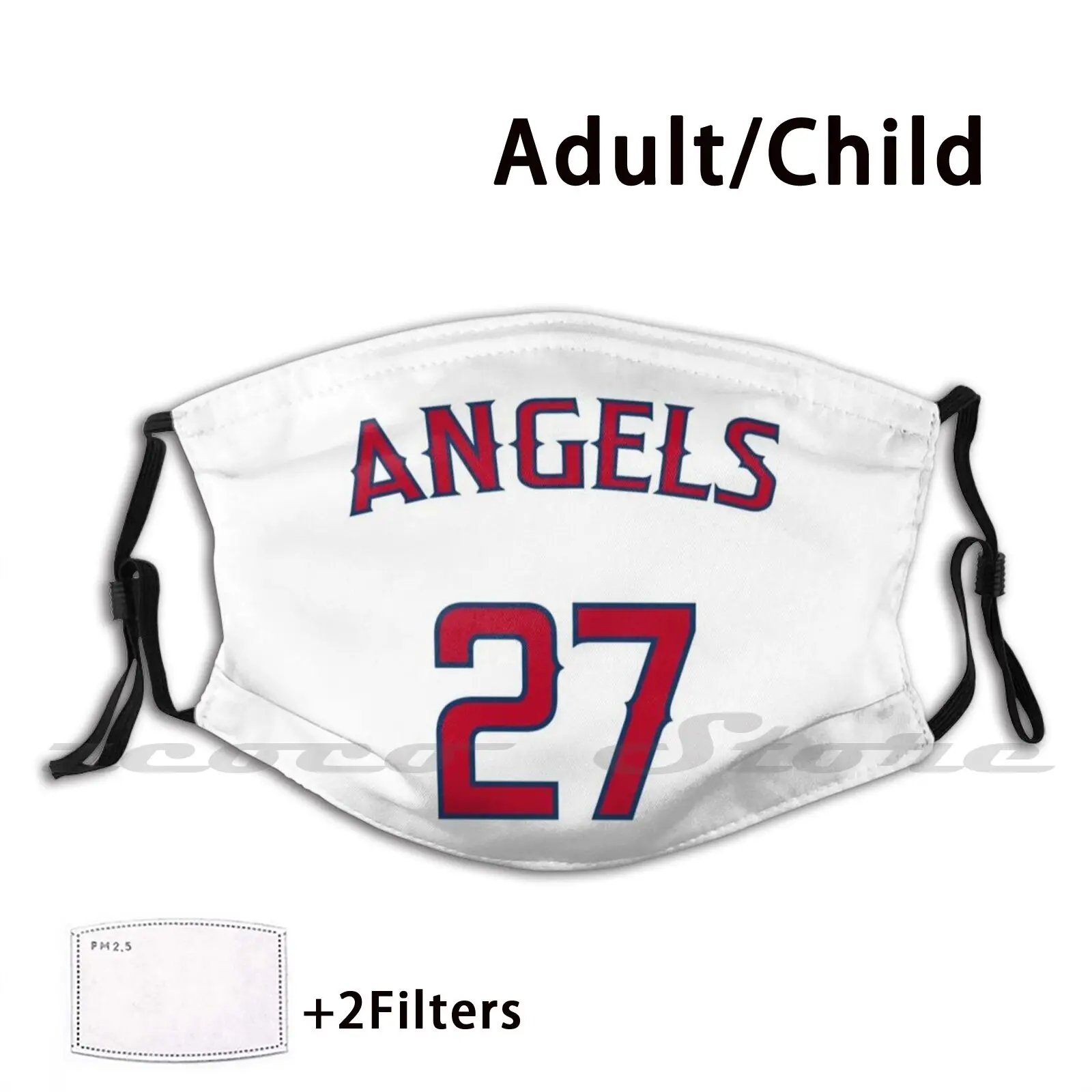 - 27 Mask Diy Washable Filter Pm2.5 Mouth Trending Angels Angels 27 27 Angels Los Angeles 27 Mike Trout Mike Trout 27 Trout