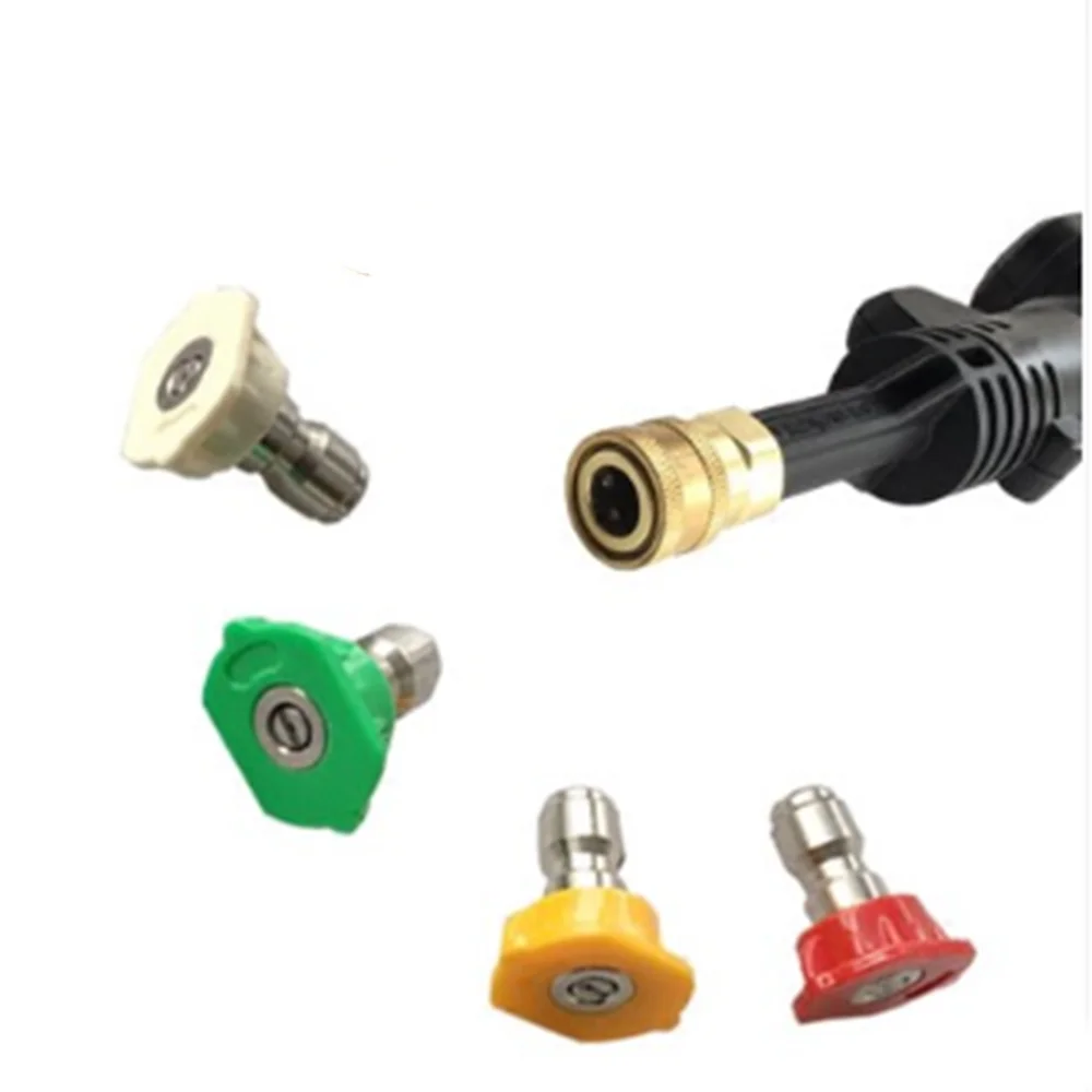 

4 шт./компл. 1/4 "струйные распылительные форсунки с 0 15 25, угол распыления 40 градусов для быстрого разъема, диафрагма выхода 1 мм, 1,4 мм, 1,6 мм, 2 мм