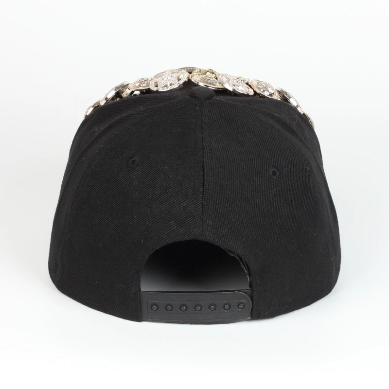 핫세일 헤비메탈 리벳 스냅백 힙합 모자 독수리 색상 플랫챙 야구 모자