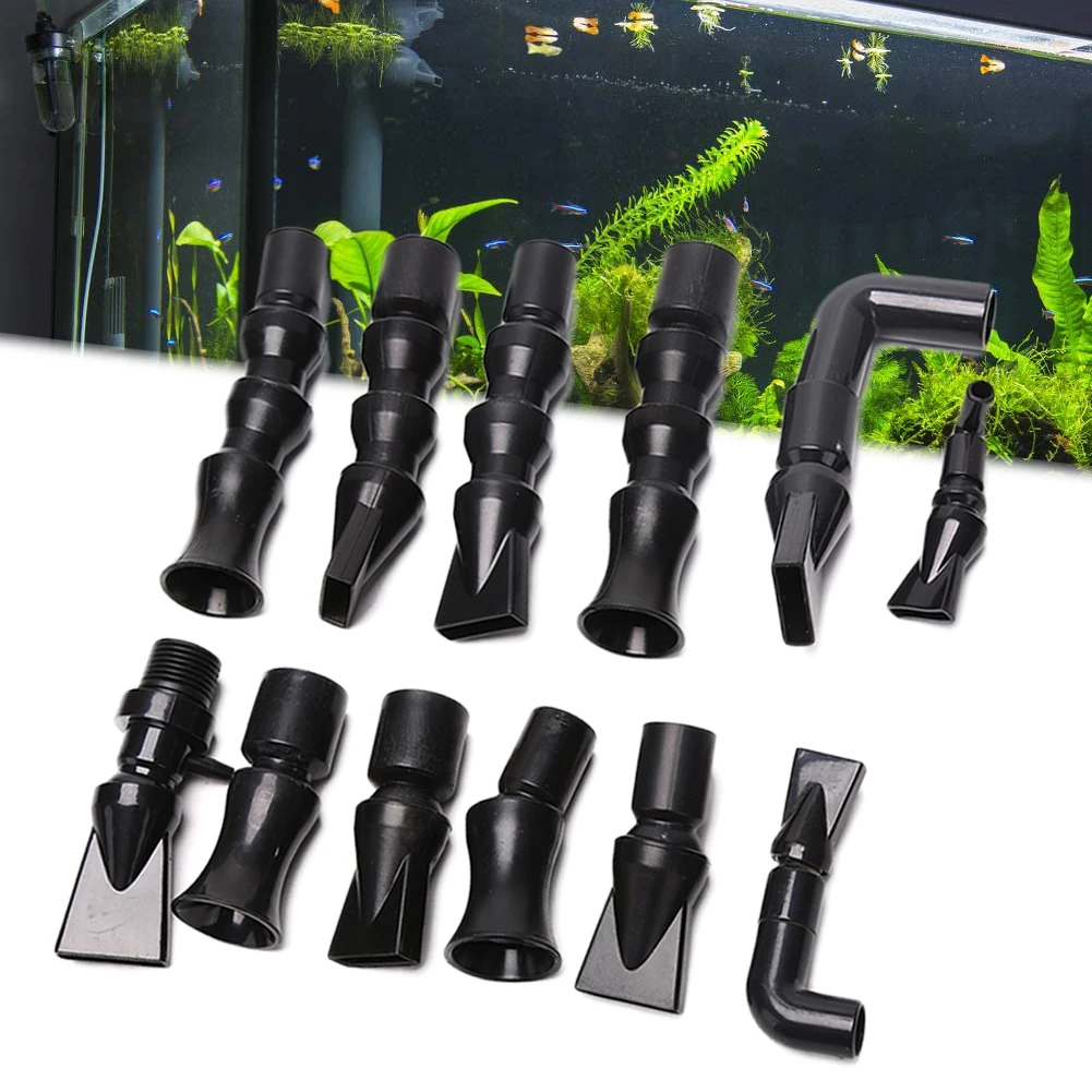 ถังปลาปั๊มกรองน้ำท่อน้ำไหลหัวฉีด Duckbill สุทธิท่อท่อประปา Aquarium 360 ° ปรับหัวฉีด