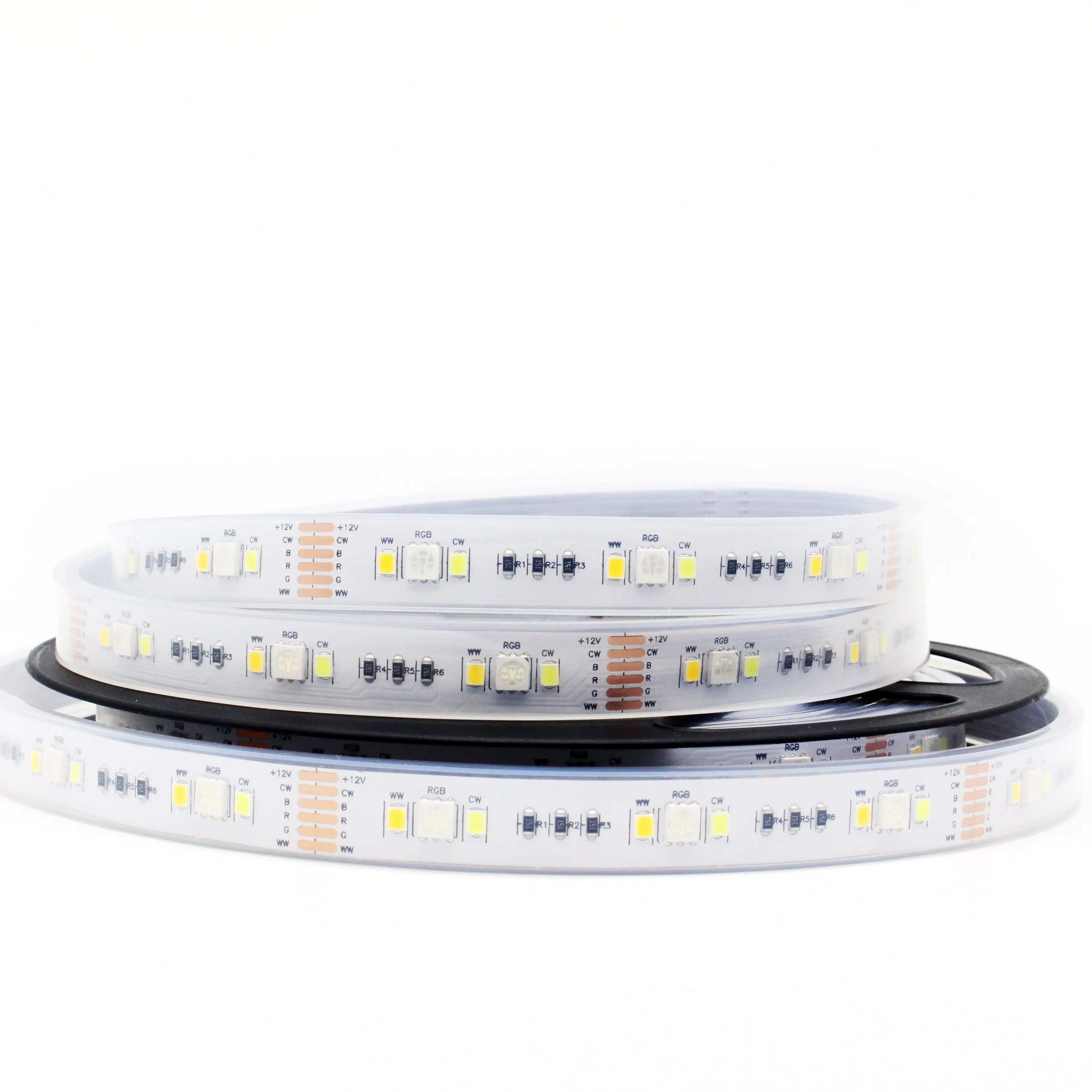 RGBCCT LED Strip 12V Waterproof IP65 DC 24V RGB CCT LED Tube IP67 IP20 5M Lighting Living Room Decration 5050 2835 Flexible Tape