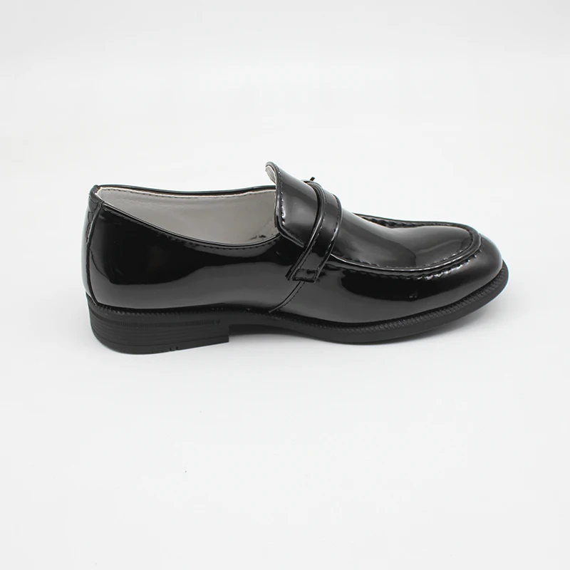 Meninos Sapatos Inteligentes Menino Preto Sapatos Formais Casamento Infantil Festa de Comunhão Júnior Falso Couro Hook-Loop Crianças Vestido de Noite ShoeNew