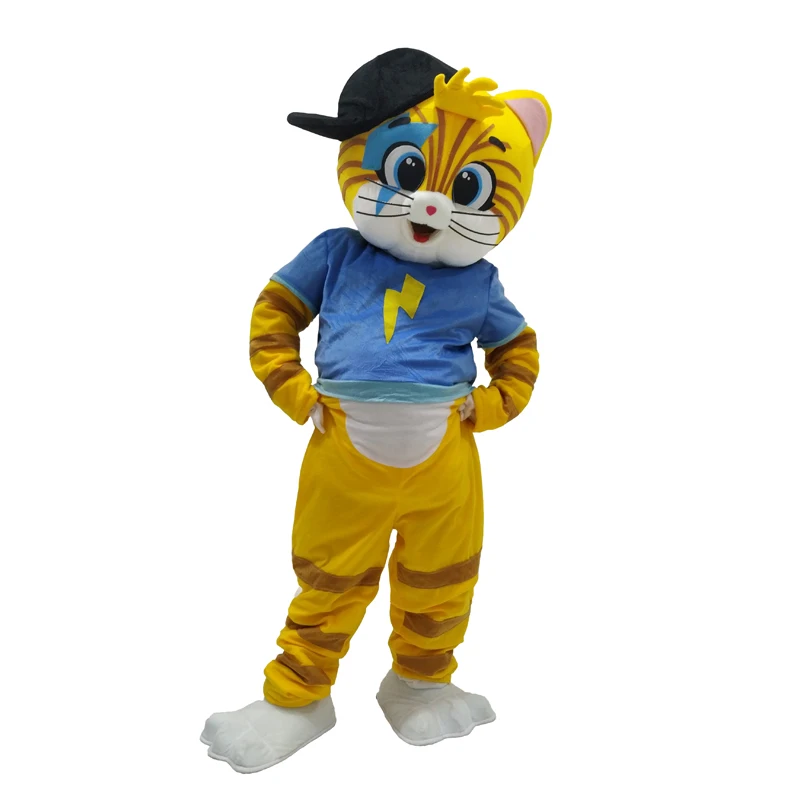 Hot Sale New Custom Made Cat Mascot Costume Lampo Cats Mascot Costume For Adult