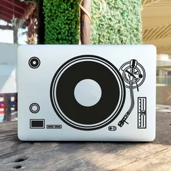 DJ Turntable Laptop Sticker for Macbook Decal Pro Air Retina 13 15 Inch 14β Mac Notebook Music Electronic Musician Record Decal