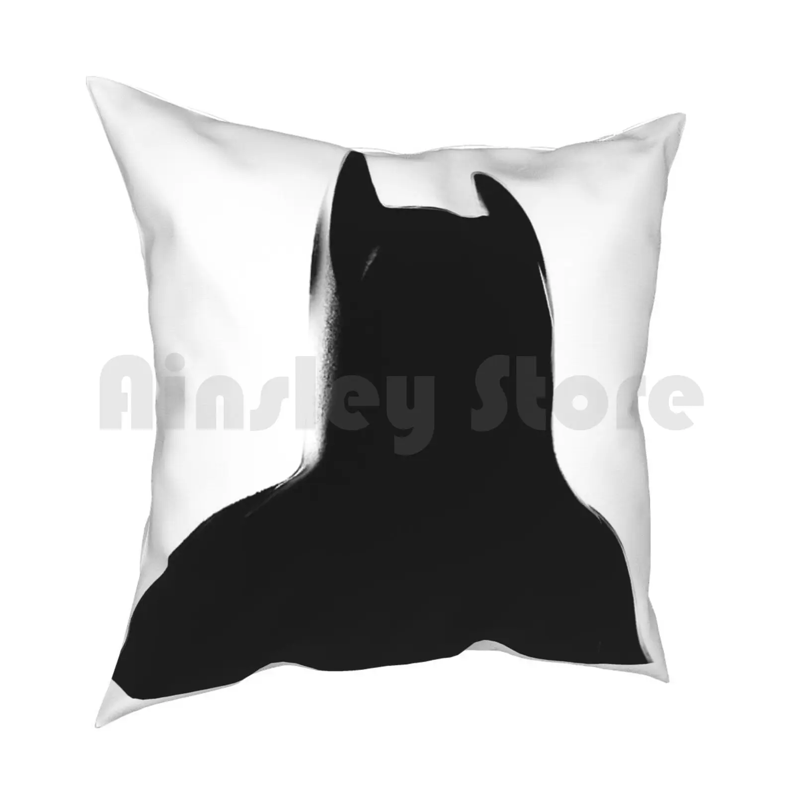 Caped Superhero Silhouette Pillow Case Printed Home Soft Throw Pillow Silhouette Superhero Comic Comic Book