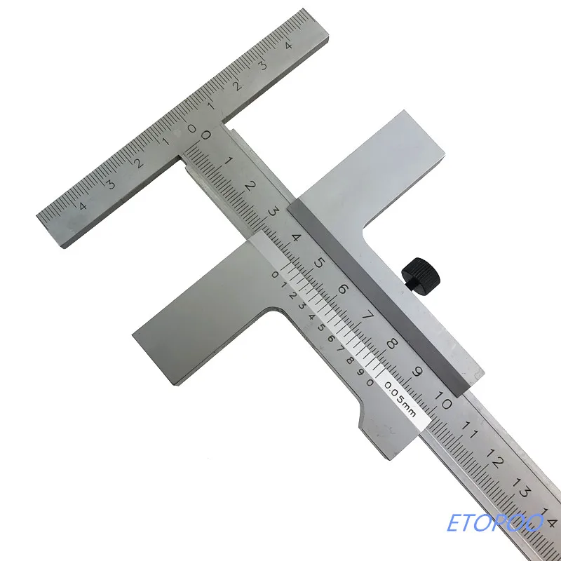 0-160mm DIN862 Measuring Guage Marking Vernier Caliper Scraper Bridge Tool 0.05mm with fine-adjustment Vernier Caliper Steel