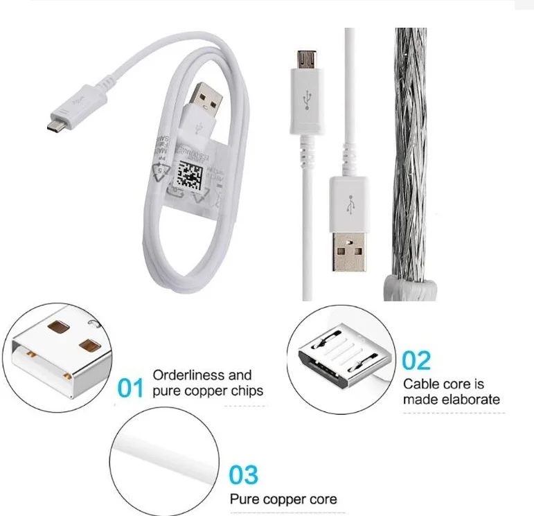 100 قطعة/الوحدة شحن سريع مزامنة البيانات كابل مايكرو USB كابل لسامسونج غالاكسي S7 S6 S5 S4 هواوي شاومي سوني الهاتف شاحن الحبل