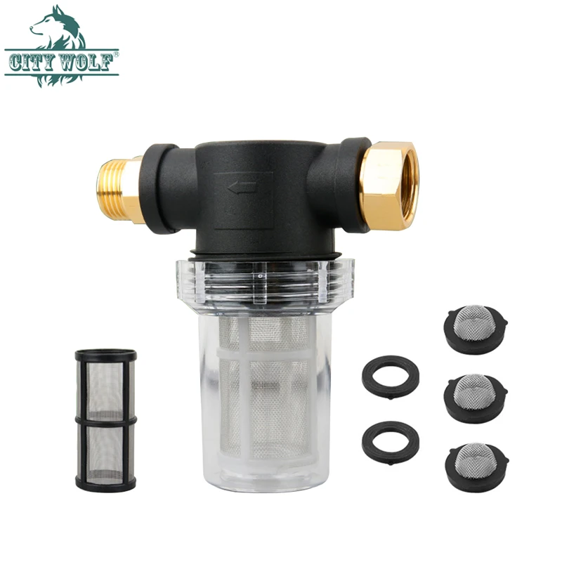 Garden Hose Inlet Filter for High Pressure Washer  Filter Attachment Inlet Filter 3/4 inch Water Hose Filter