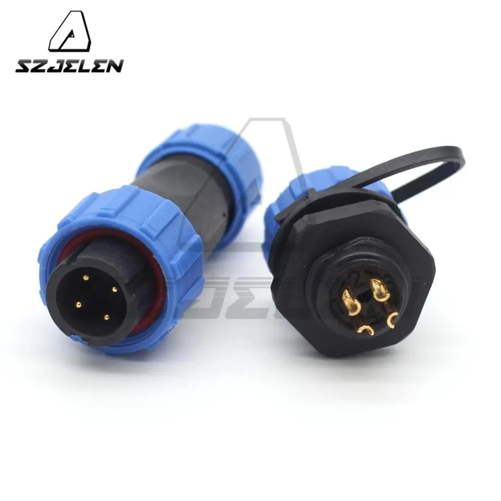 SP13 4 Pin Waterproof Connector Plug And Socket  Waterproof Connector, LED Power Wire Connector