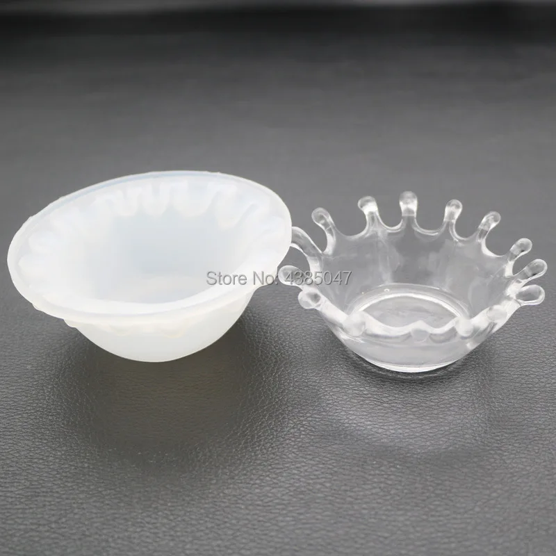 1PC Bowl Dish Plate Craft Transparent UV Resin Silicone Combination Molds for DIY Making Finding Accessories