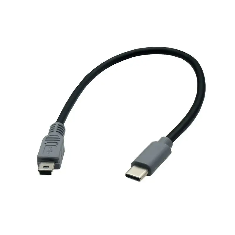 USB typ C OTG na Mini USB 5PIN szybki kabel ładujący ładowarka USB kabel do przesyłania danych do komputera Macbook synchronizacja komputera