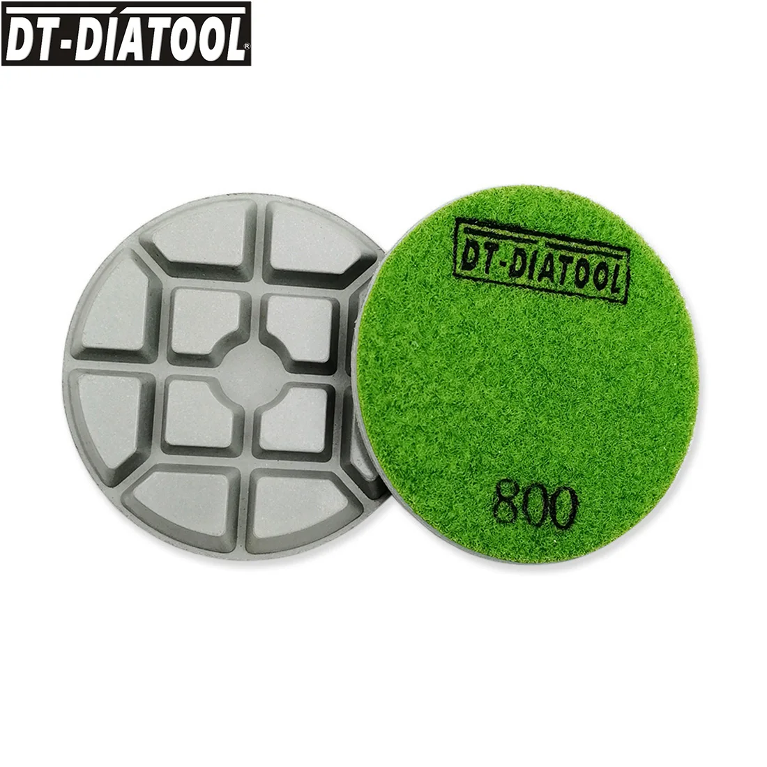 DT-DIATOOL 3pcs/set Dia 80mm/3" Grit#800 Diamond Concrete Polishing Pads Thickened Resin Bond Sanding Discs For Repairing  Floor