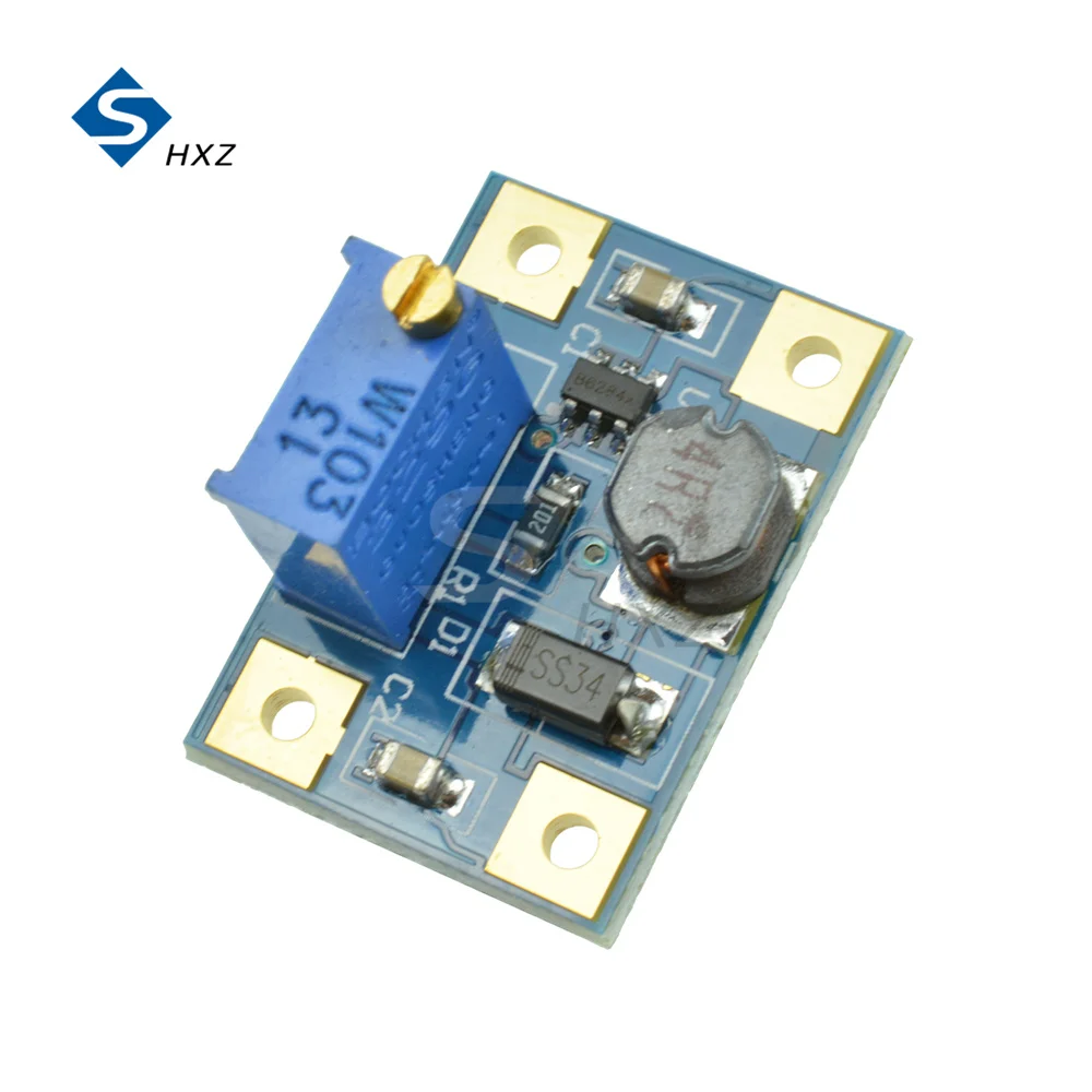 

SX1308 Booster Module DC-DC 2-24V to 2-28V Step Up Adjustable Power Module Step Up Boost Converter Large Current 2A