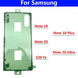 Waterproof Glue Back Battery Glass Cover Sticker For Samsung Note 10 Plus Lite 20 Ultra 7 8 9 Back Cover Door Adhesive