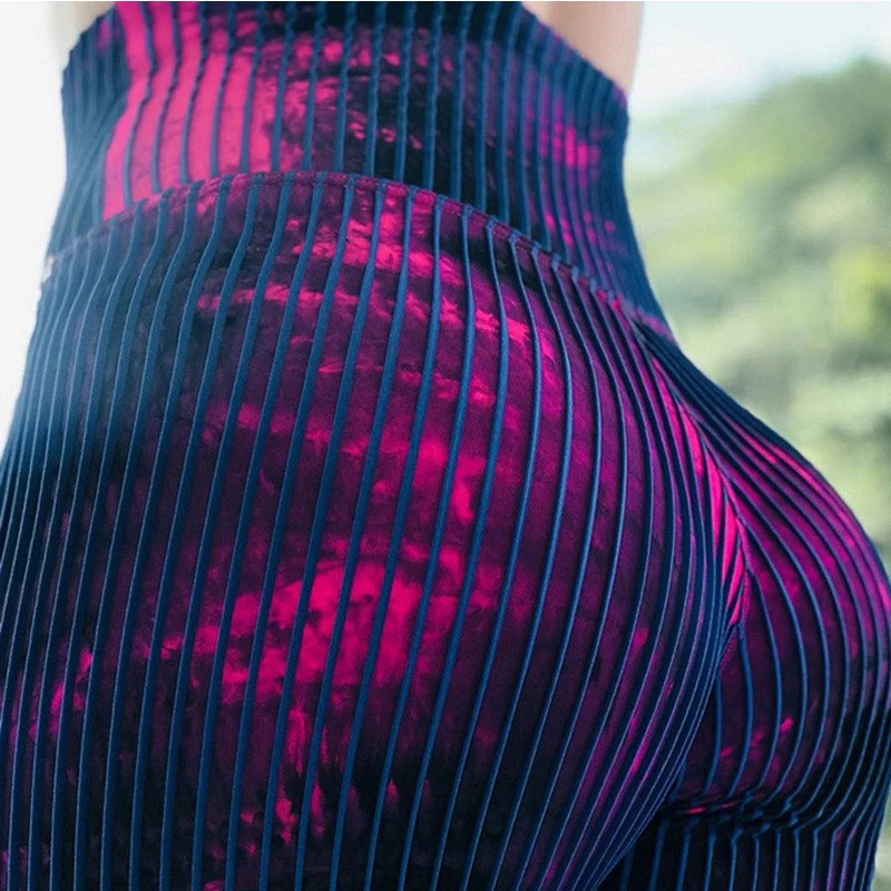 New Scrunch Butt Yoga Leggings Push Up Skinny Slim Pencil Pants Fitness Print F… - Image 3