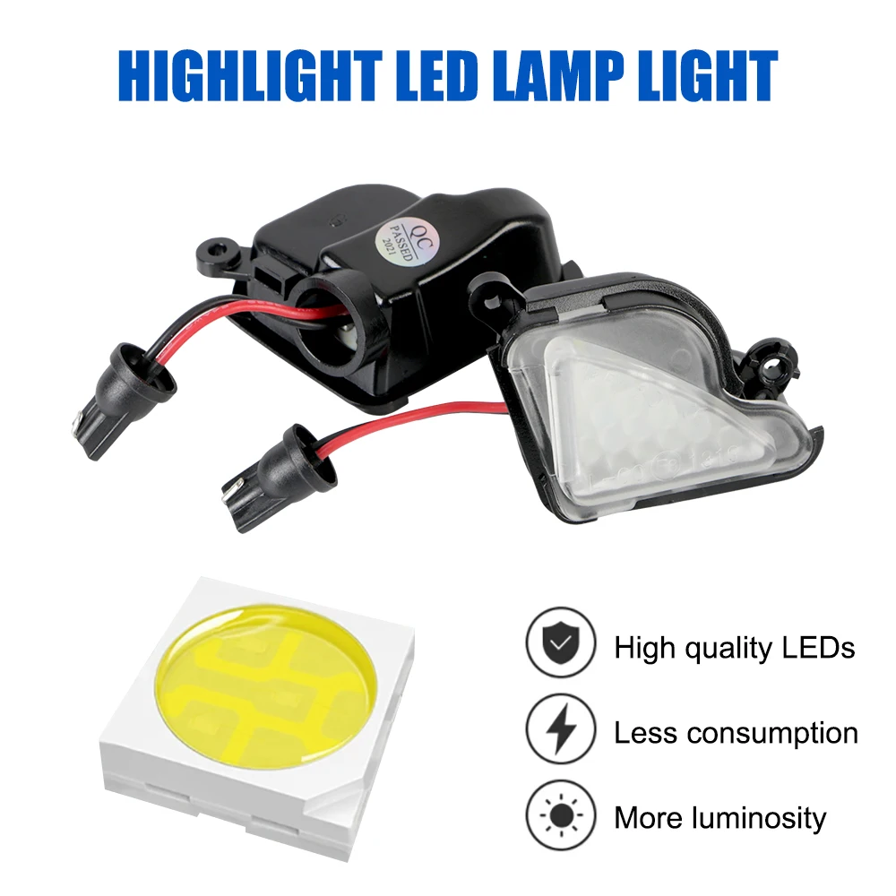 Luci di via per auto 12V lampade a LED Puddle Canbus sotto specchietto retrovisore accessori automobilistici per Skoda Octavia 2 3 superba