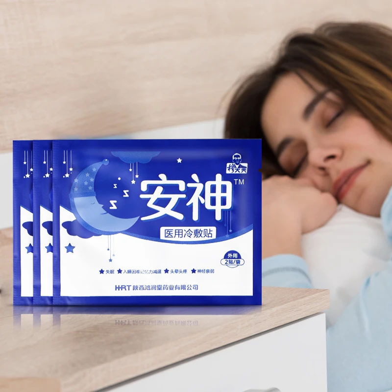 2/6/10pcs Insomnia Treatment Patch Help Sleeping Plaster Relieve Anxiety Headache Neurasthenia Soothing Relax Body health Care