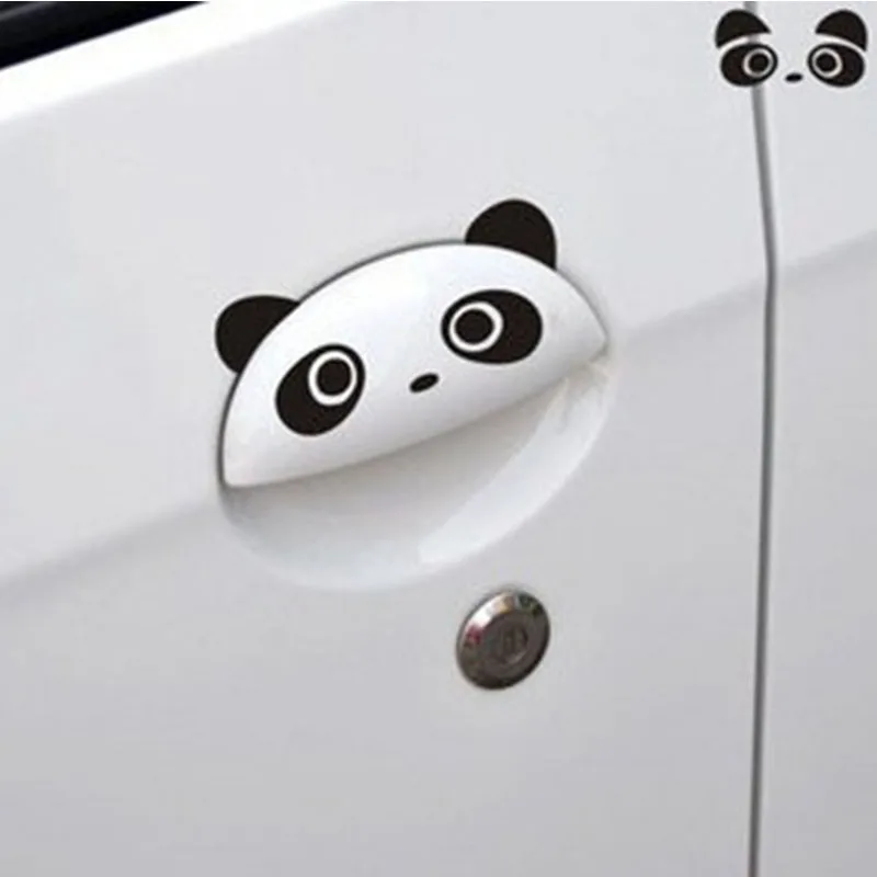 Panda Eye Reflective Vinyl Car Sticker Car Rearview Mirror Sticker Car Styling Decal Exterior Accessories