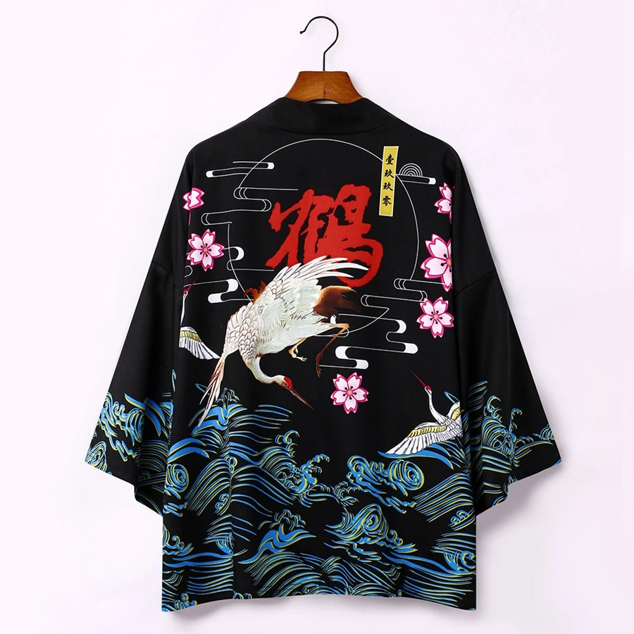 

Kimonos woman 2020 yukata female Japanese outfits streetwear geisha women's kimono cosplay harajuku clothing haori obi