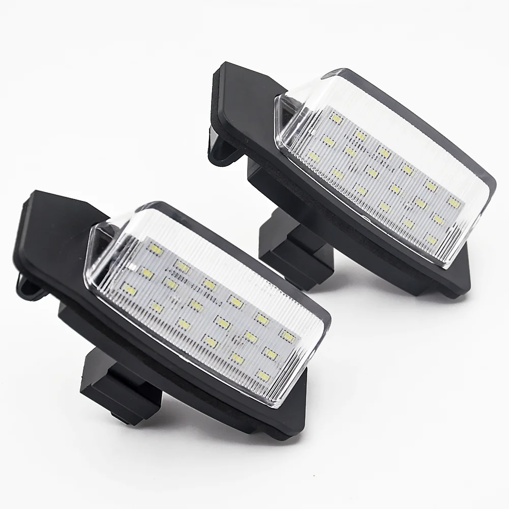 Car LED number License Plate Lights lamps For Mitsubishi OUTLANDER XL(CW) 2006-2012 For Lancer Sportback 2008~2012