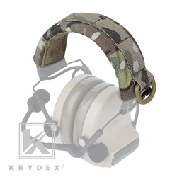 KRYDEX Tactical Modular Headphone Stand Protection Cover Headband Earmuff Headset Stand MOLLE Protection Case For HOWARD PELTOR