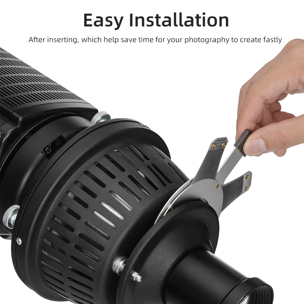 Light & Shadow Shaping - with imagers / projection Attachments Creative lighting Optical Snoot Adjust Geometric Shape Modeling